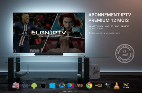Abonnement IPTV Premium 12 Mois